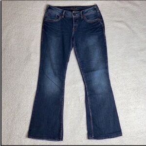 Silver Jeans Dark Blue Bootcut Women Jeans 28x29